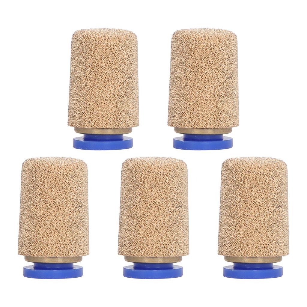 5Pcs Pneumatic Exhaust Muffler Pipe Connection Noise Filter Brass Silencer PSF?8 for Cylinder