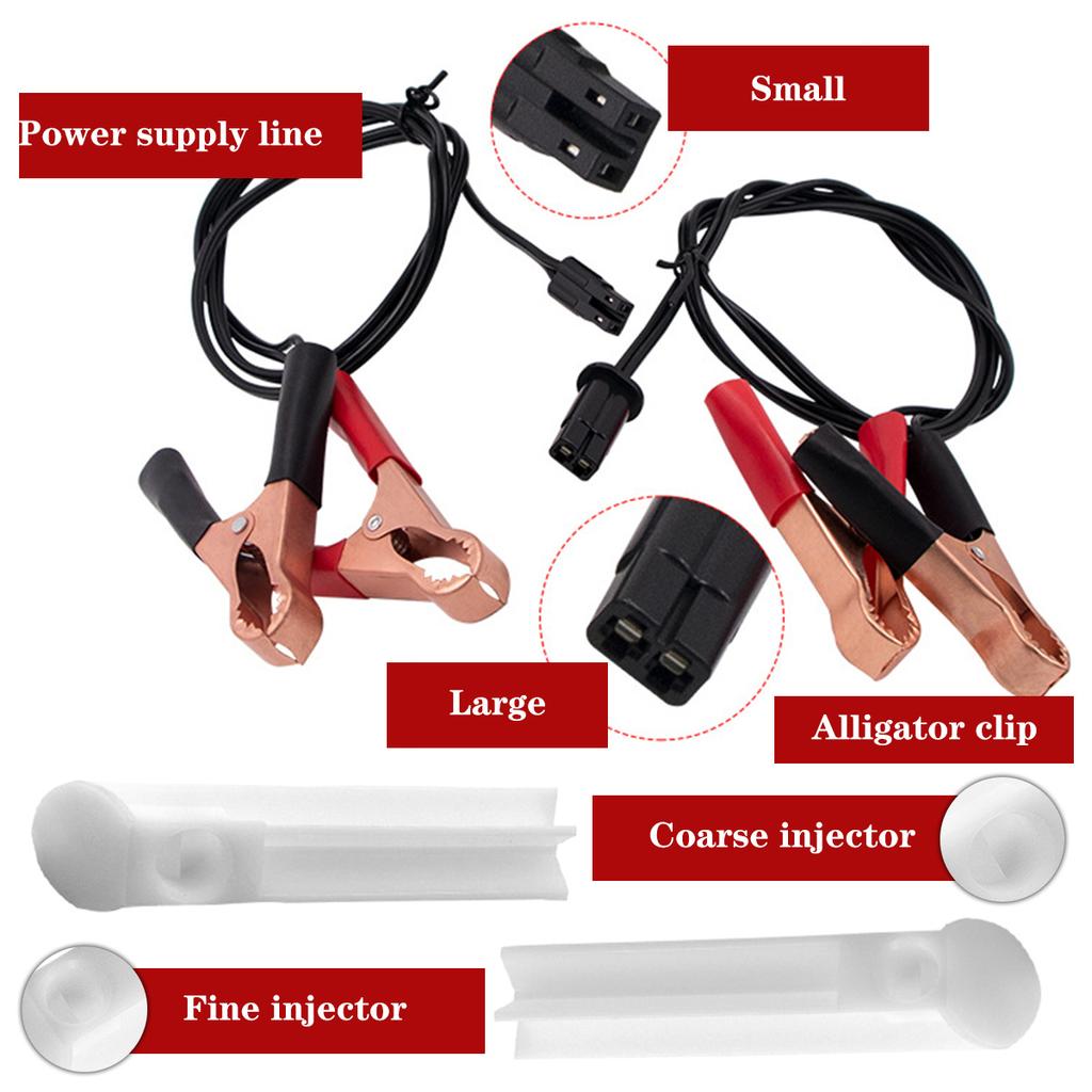 Car Fuel Cleaning Injector Flush Cleaner Vehicle Motorcycle Accessories Universal Adapter Cleaner Washing With 2 Power Cable