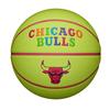Wilson Баскетбольная команда Неон Чикаго Буллз Размер 7 Мяч WZ4037402XB7 Для помещения/Улицы
