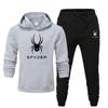 2025 Classic Leisure Set Autumn New Spider Personalized Pattern Printed Hoodie Set