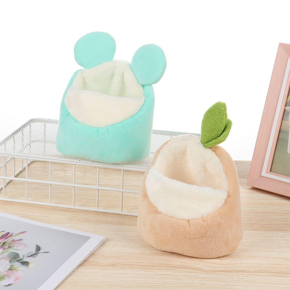 Мягкий флисовый кролик мини-гнездо хомяк спальная кровать домик для мелких животных морская свинка коврик теплая подстилка