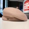 Роскошная шерстяная шапка-берет из Южной Кореи, новый стиль на осень и зиму, стильная и модная шляпа художника, ретро-берет из Англии