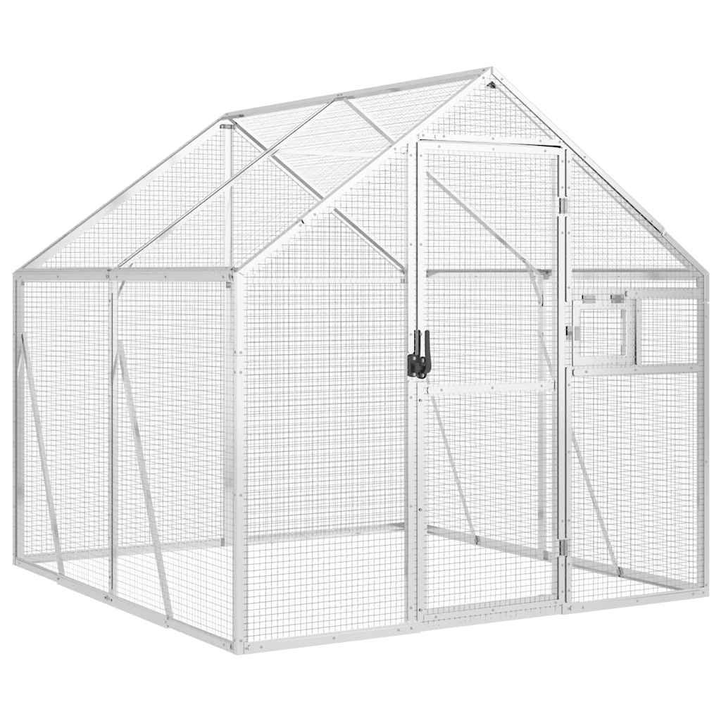 Aviary Silver 1.79 x 2 x 1.85 m Aluminium