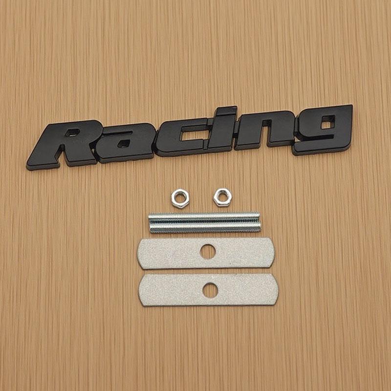 3D Металлические Черно-Красные Хромированные Буквы Логотип Racing Универсальный Значок Автомобиля Накладка на Переднюю Решетку Багажника Авто Наклейки Декоративные Аксессуары