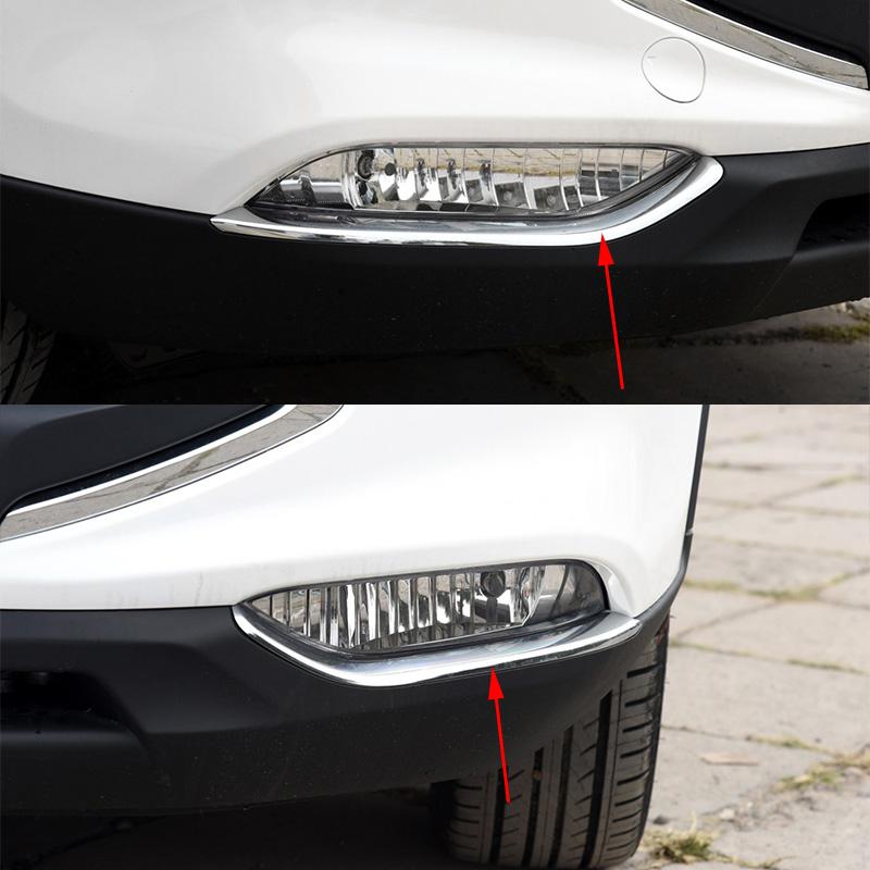 Для JAC Refine S3 T5 автомобиля передний бампер противотуманная фара лампа полоса хромированная отделка декоративная