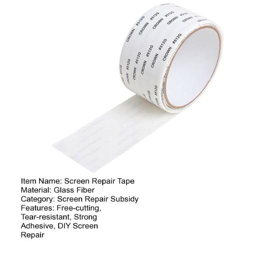 Лента для ремонта экрана из стекловолокна. Легкий ремонт. Устойчивая к разрыву и устранению повреждений. Бесплатная резка. Прочная клейкая сетка своими руками.