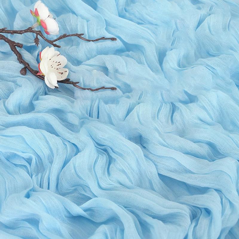 Бежевая дорожка для стола из марли, деревенская прозрачная скатерть в стиле бохо, свадебное украшение, скатерть для детского душа, рождественских вечеринок по случаю дня рождения