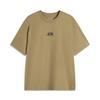 Casual Minimalist Solid Color Round Neck Pullover Short Sleeve T-Shirt Unisex Tops Bronze AHSV277-7