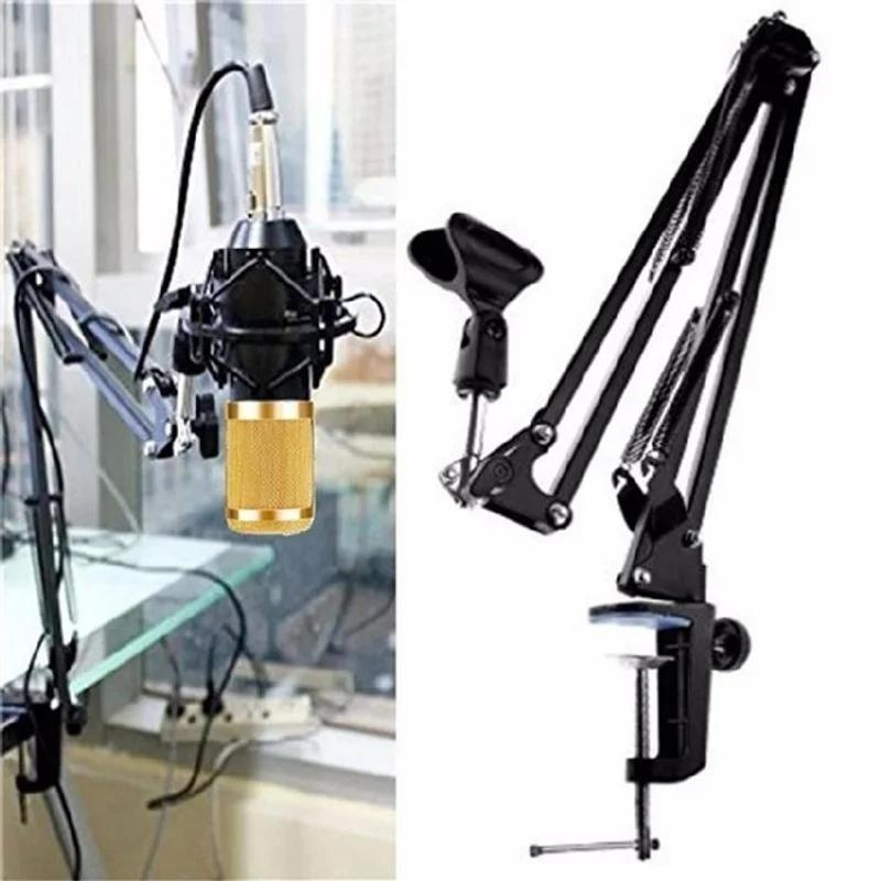 Новый комплект конденсаторного микрофона, студийная подвеска, ножничный рычаг, звуковая карта, микрофон BM800