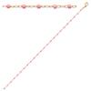 [R1098] - Rose Gold 'Boho' Gold Plated Bracelet - 18 Cm - 1 Mm