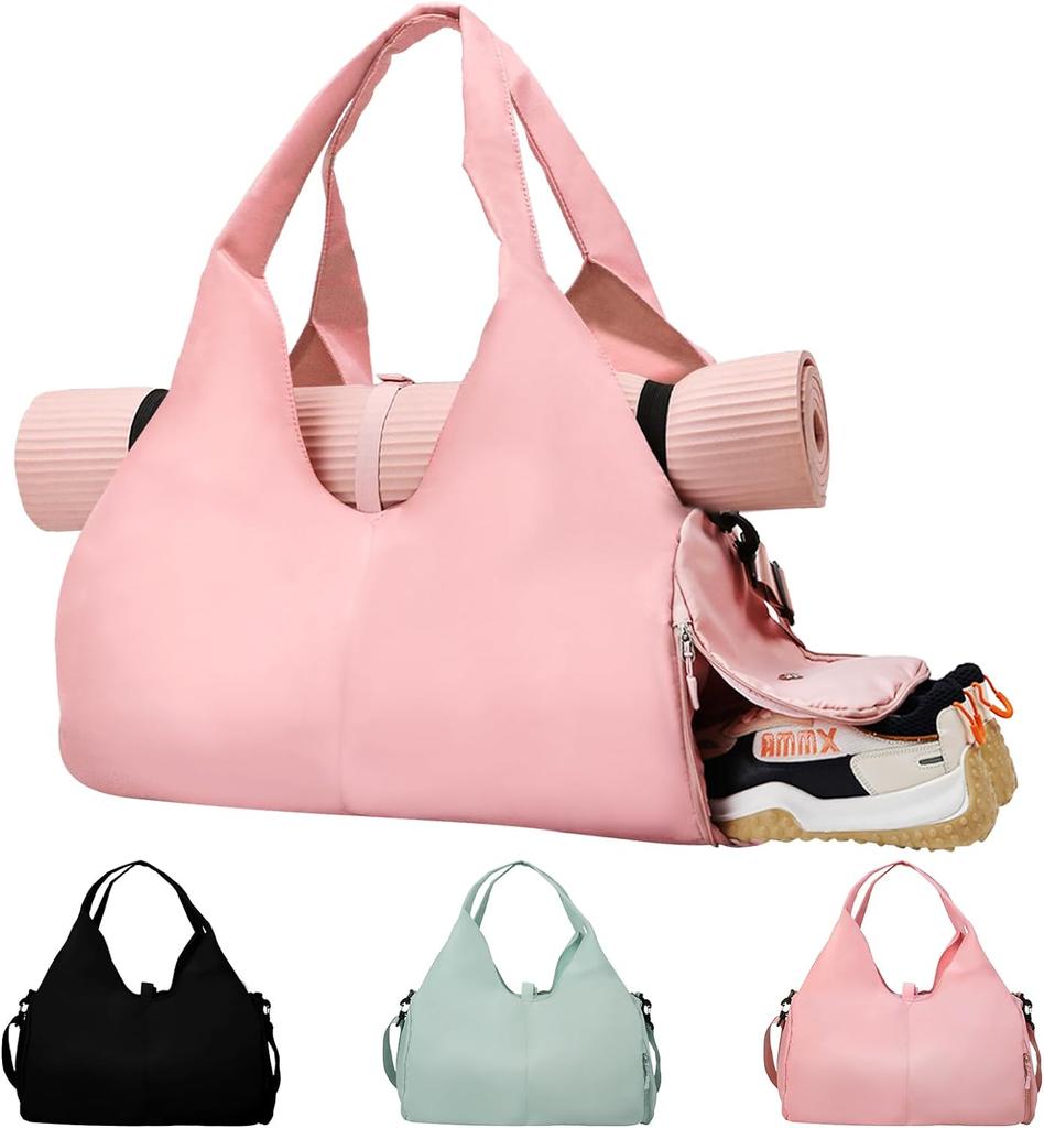 Спортивная сумка Женская сумка для йоги Большая спортивная сумка Дорожная сумка с отделением для обуви Водонепроницаемая сумка для йоги Сумка для плавания и спортзала