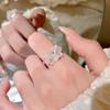 Свежий Простой Акриловый Музыкальный Ветерник Цветок Эластичные Кольца Ручной Работы Стекло Бусина Растягивающееся Кольцо для Женщин Y2K Эстетика Украшения Подарки
