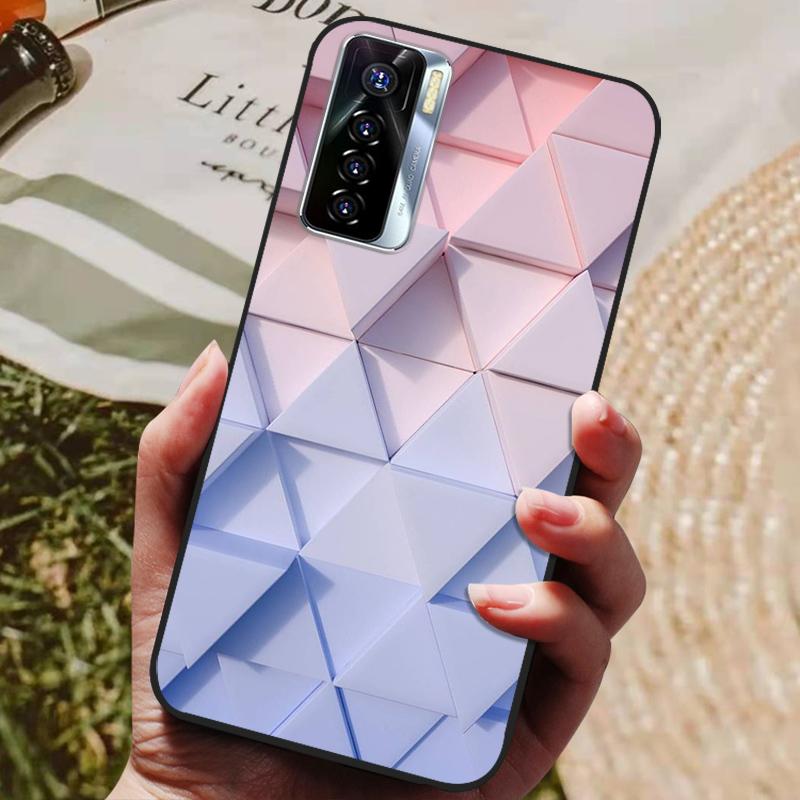 For Tecno Camon 17 Case Silicon Back Cover Phone Case for Tecno Camon 17P Cases Camon17 6.8" Soft bumper coque