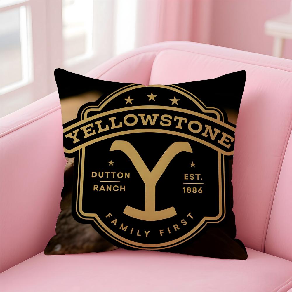 Хит западной драмы Y-Yellowstone Наволочка Мягкая приятная ткань и скрытая молния