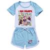 5096 Детский Рождественский POP Rumi Zoey Mira Принт Футболка Шорты Спортивный Костюм Набор Одежды для Девочек