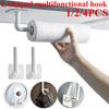 4pcs Multifunctional L-shaped Non Perforated Strong Hooks,clothes and Hats Storage Rack,toilet Paper Hooks,bathroom Towel Hooks