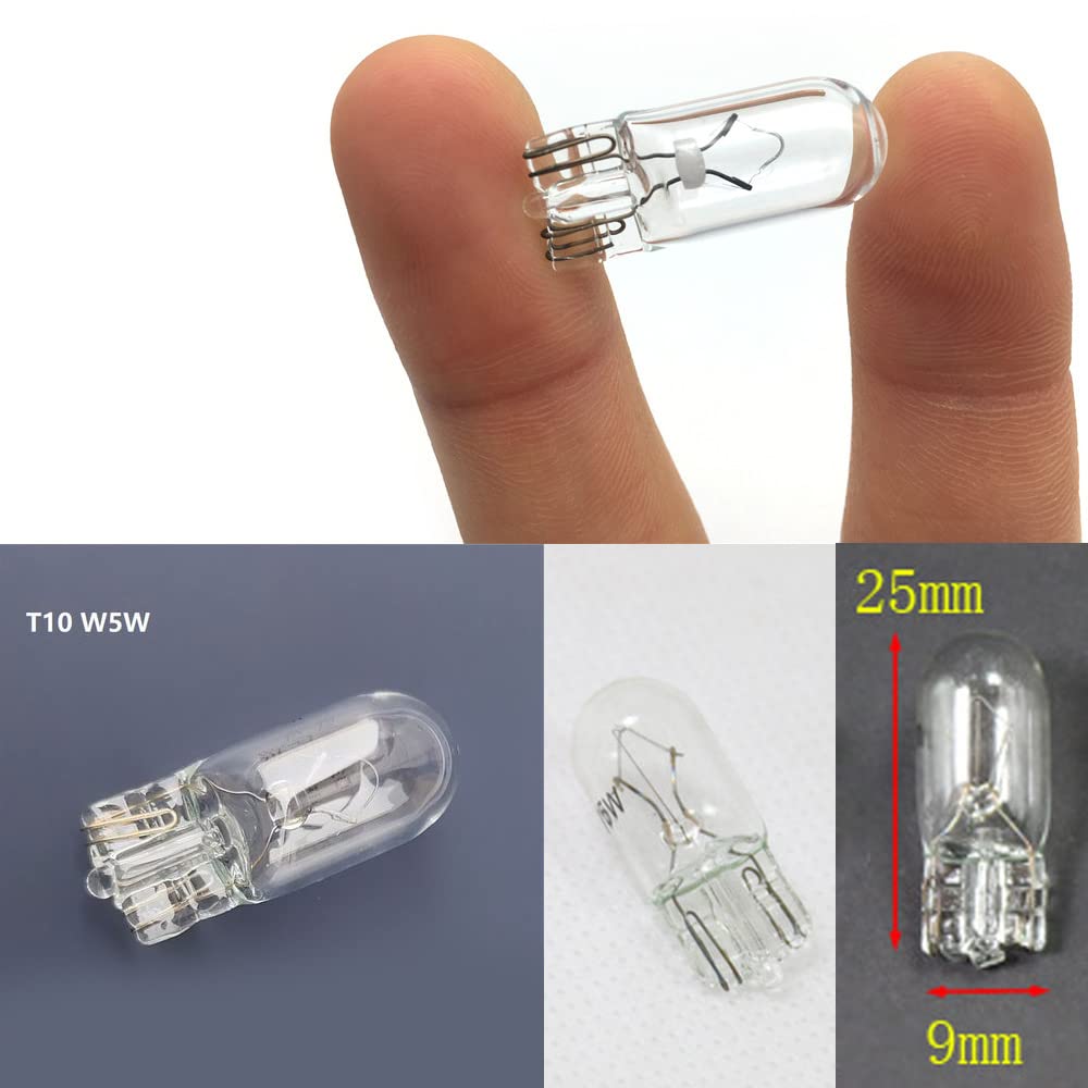 Набор из 50 галогенных ламп T10 Stealth SODOI Клиновидные Прозрачные Янтарные Неполярные Автомобильные