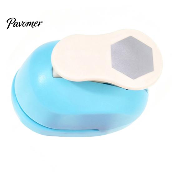 Handheld Craft Punch Hexagon Paper for Crafts, Professional Hole Puncher, Scrapbook Compact Scrapbooking Tools Shape Puncher DIY Arts Cardboard,