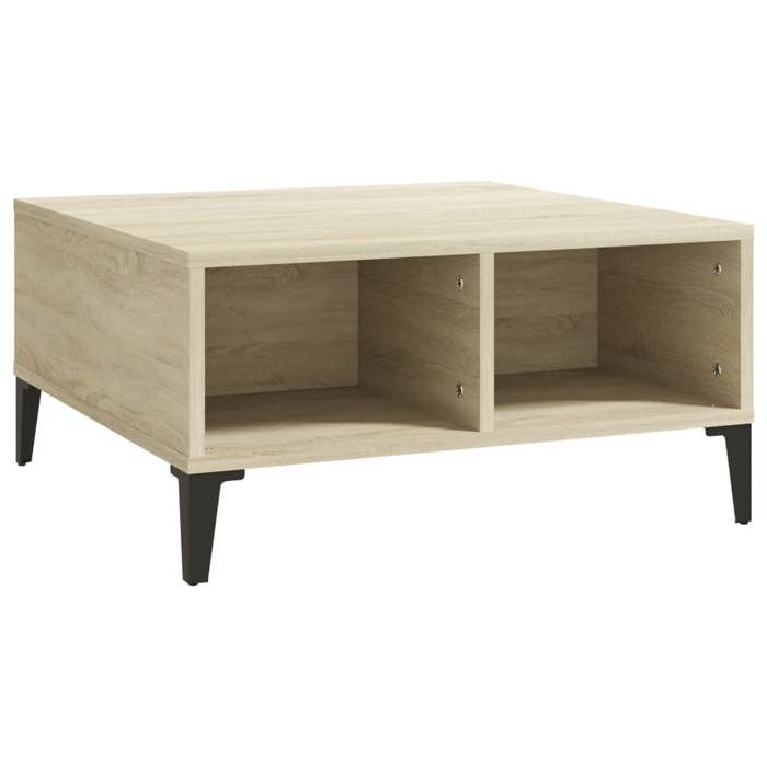 VidaXL Table basse Chêne sonoma 60x60x30 cm Aggloméré