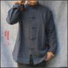 Мужской пиджак с длинными рукавами из хлопка и льна в стиле Тан - весенний пиджак Чжуншань в стиле ретро в китайском стиле