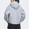 Adidas Solid Color Logo Casual Sports Jacket Women Outerwear Gray IZ3167