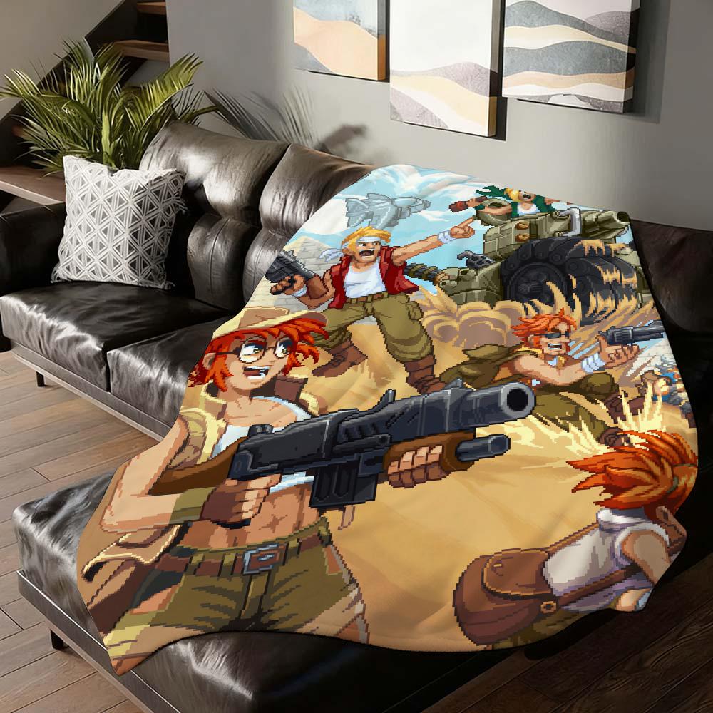 Game Metal Slug Tactics Blanket Soft and Skin Friendly For Couch Bed Napping Bedspread All Seasons Comforter