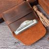Ручная работа ретро держатель для банковских карт ультратонкий компактный кредитные карты Crazy Horse кожаный чехол-мешок