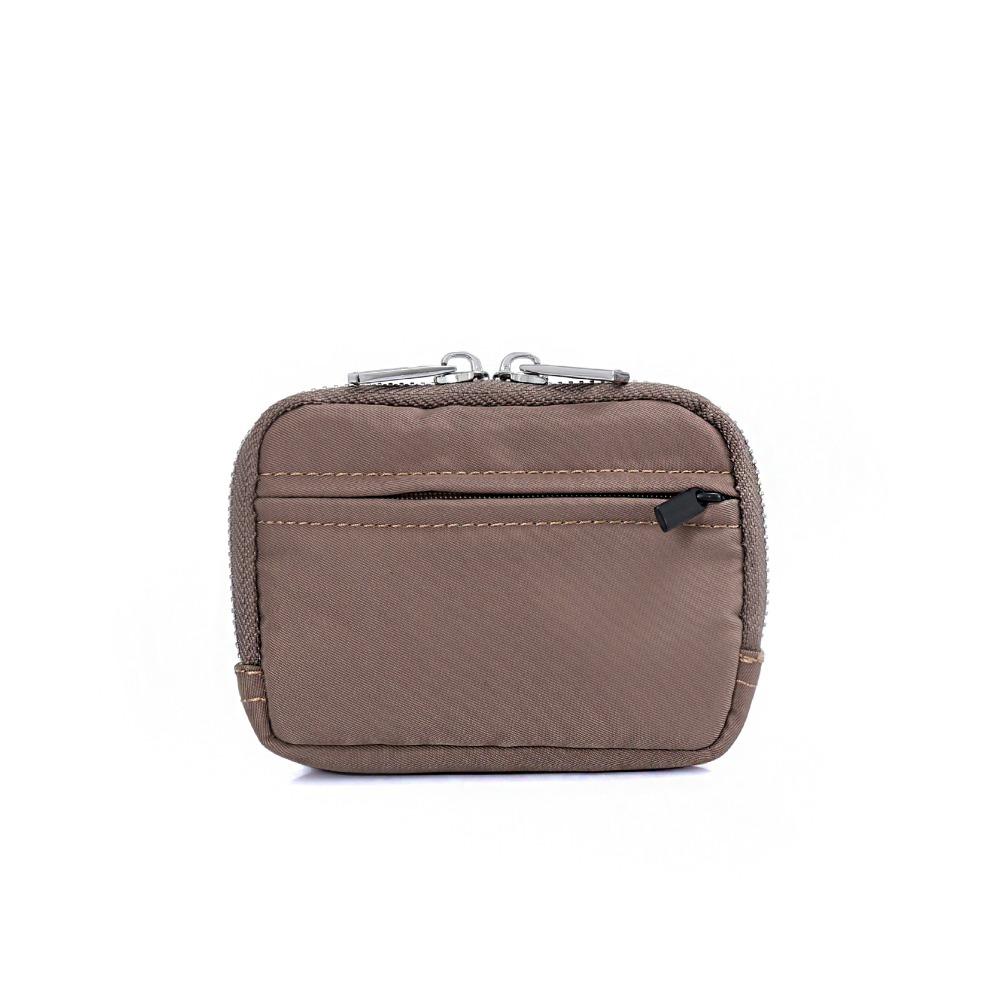 Portable Men Wallet RFID Anti-theft Mini Earbuds Storage Bag Square Nylon Coin Purse  Student