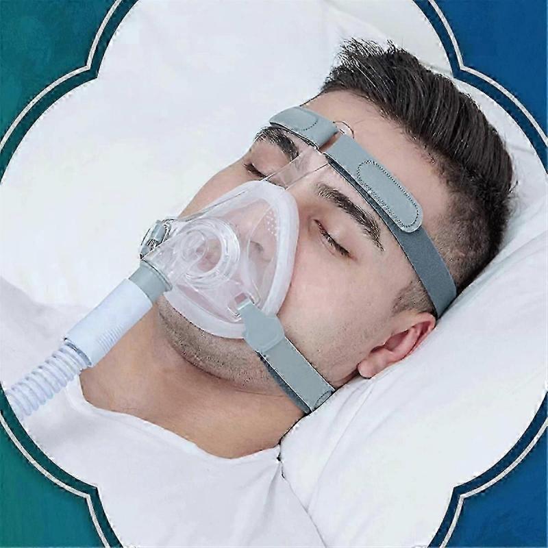 Полнолицевые CPAP-маски с головным ремнем, локтевым шарниром и подушкой для терапии апноэ сна и оборудования для дыхательного аппарата