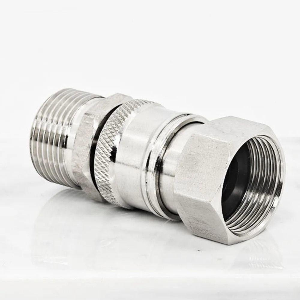 Stainless Steel Cleaning Machine Quick Connector 22x1.5mm Leak-Proof Design Pressure Washer Adapter High Pressure Rated