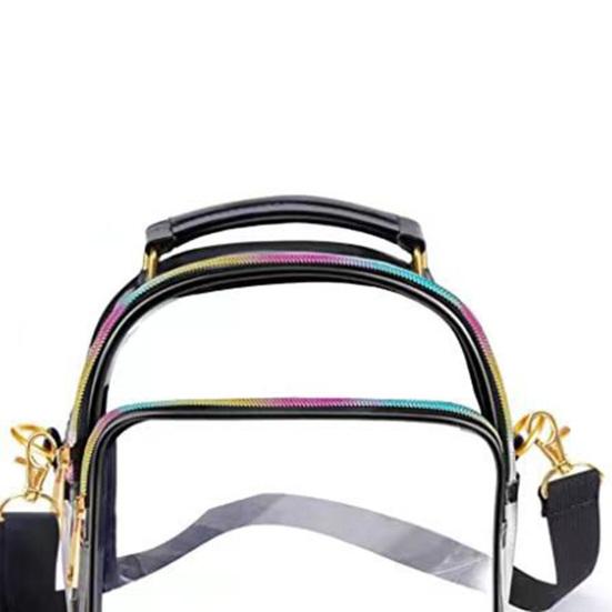 Прозрачная сумка Регулируемые плечевые ремни Большая вместимость Водонепроницаемая Пыленепроницаемая Застежка-молния Повседневная