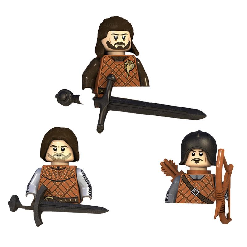 Военные Строительные Блоки Фигурки Солдат Подарки Игрушки Серия Кино Фантастика Средневековый Рыцарь Легион Оружие Щит Флаг MOC