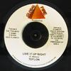 7inch Record TEFLON - Live It Up Right NONE Global Fire Pro 2006 Jamaica Reggae, Ska & Dub Used