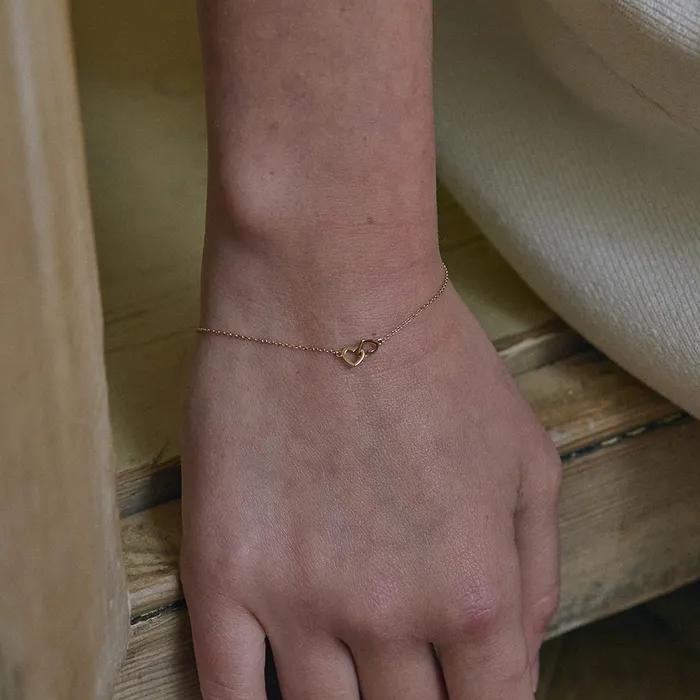 14k Hearty Heart Bracelet