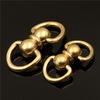 3 шт., винтажные латунные брелоки с двойным вращением, удобные крючки-защелки