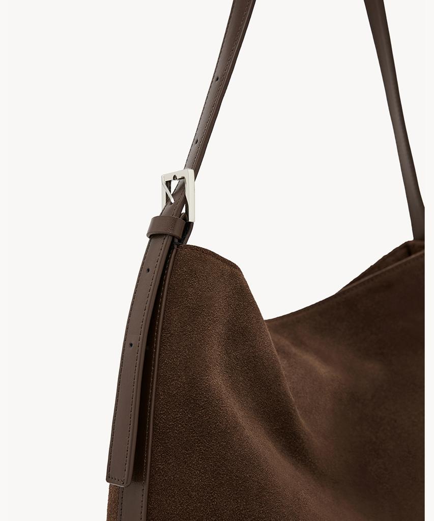 Clave Lily Suede Brown Tote Bag