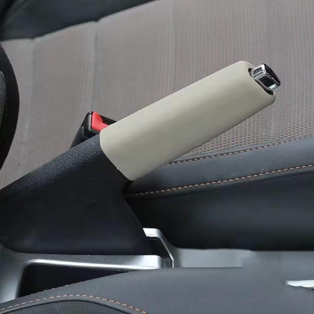 Silicone Car Handbrake Cover Anti-slip Easy To Install Handbrake Grip Cover Car Hand Brake Sleeve Car Interior Accessories