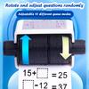 1pcs Teaching Stamp Math Problems Design Fill In The Blank Roller Reusable Student Digital Stamper Within 100 Math Practice