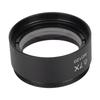 0.7X Stereo Microscope Objective Lens HD Large View Metal Auxiliary Objective Lens for Microscopes
