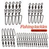 SOUGAYILANG Ball Bearing Fishing Swivels Snap Rolling Sea Fishing Swivels Snaps Connector