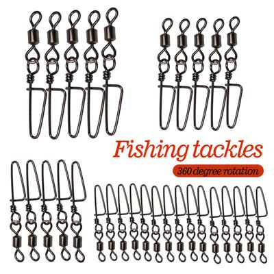 SOUGAYILANG Шарикоподшипниковые рыболовные вертлюжки с защелкой, вращающиеся вертлюжки для морской рыбалки, защелки, разъем