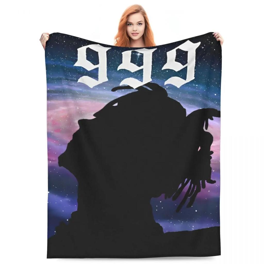 Juice Music Wrld Fuzzy Blankets The Party Never Ends Funny Throw Blanket for Sofa Bedding Lounge 200x150cm