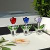 Captivating Crystal Tulips Sculpture Glass Miniature Flower Decorative Figurine Ornament for Valentines Day Gift Giving