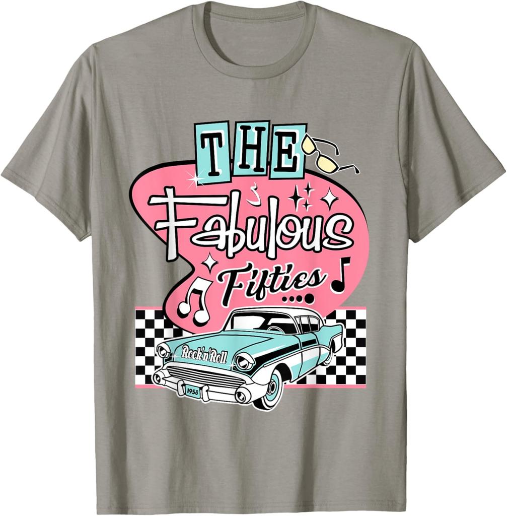 50s Rockabilly Vintage 1950s Clothing For Women Men Sock Hop TShirt