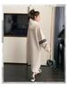 Korean Style Hooded Sweatshirt Dress: Women's Plus Size, Long, Loose Fit, Fall 2024 Collection