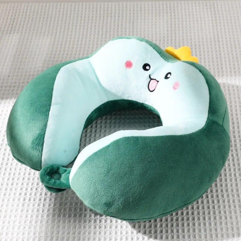 Cartoon U-shaped Pillow PP Cotton Embroidery Pillow Car Neck Pillow Office Nap Neck Pillow