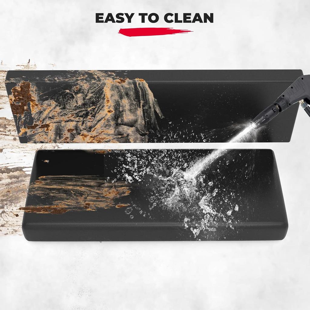 KEMIMOTO Front Bench Seat Cover Compatible With Kawasaki Mule PRO-FXT DXT FX DX 2015-2026 Replace OEM Part KAF080-039 Black Rear Seat Cover