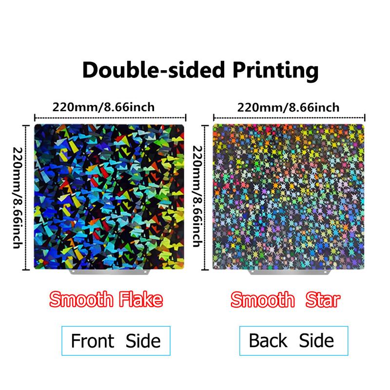 Double Sided Magnetic Heated Bed 220x220mm Build Plate H1H PEI Sheet PEO PET Plate for Anycubic Mega Pro Anet A8 Duplicator I3