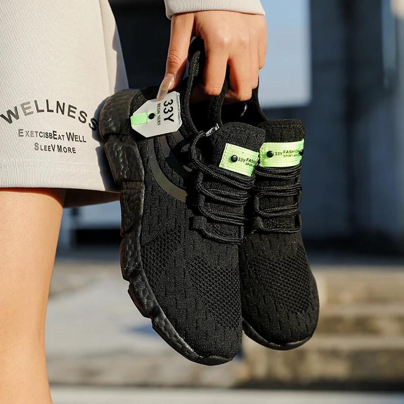 Модные мужские модные спортивные уличные дышащие кроссовки на платформе с мягкой подошвой для тенниса легкие на шнуровке для бега универсальные удобные повседневные кроссовки