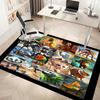1pc Italian Brainrot characters7 Print Area Rug - Soft, Washable Non-Slip Indoor Mat, Living Room, Home Office Decorative Rug,Office Decorative